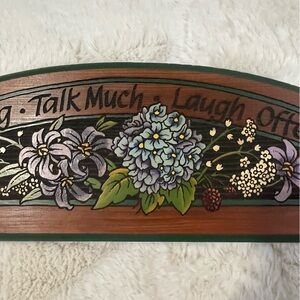 Laser Cut Countrycore Floral Wall Decor with Inspirational Quote
